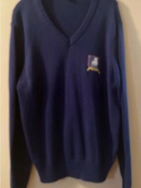 Ted Lasso Classic V neck navy long sleeve A.F.C Richmond sweater.
